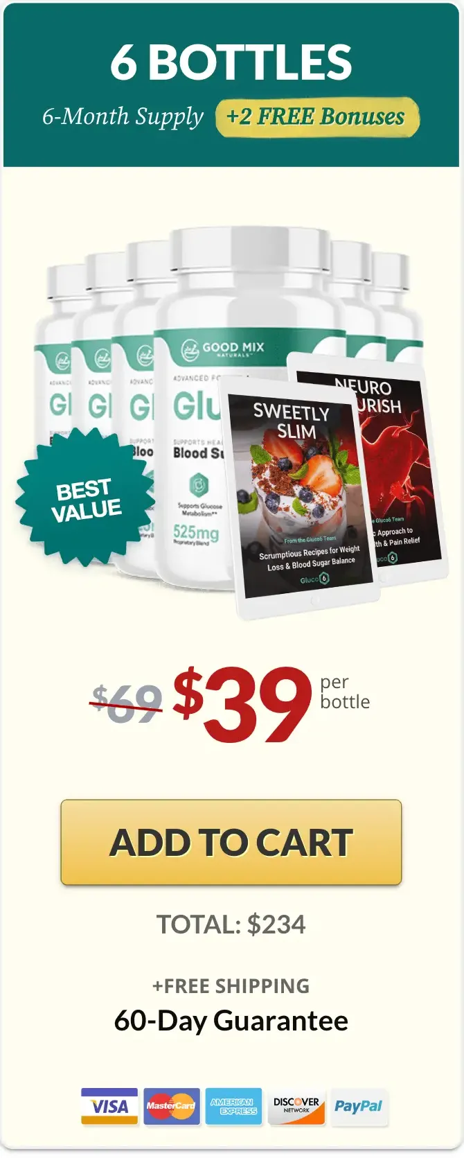 Gluco6 Buy 6 Bottles